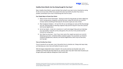 May Healthy Vision thumbnail